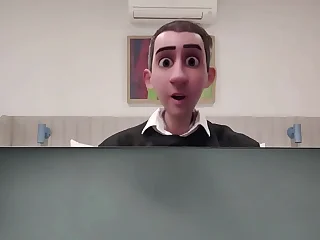 STEP GAY DAD - THE ONLINE OFFICE - CAUGHT JERKING DURING A ONLINE MEETING WITH MY BOSS!